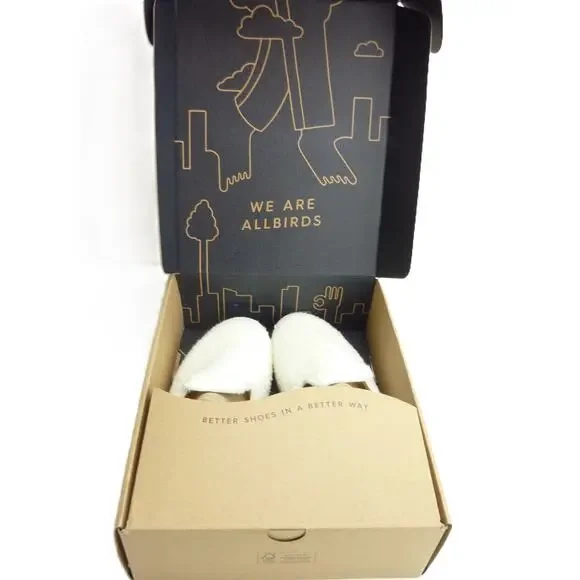 NEW with Box Allbirds Wool Lounger Fluff Natural White US M10 Wool Loafers - Picture 6 of 6